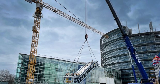 Le chantier du Parlement Européen à Strasbourg avance à grands pas !